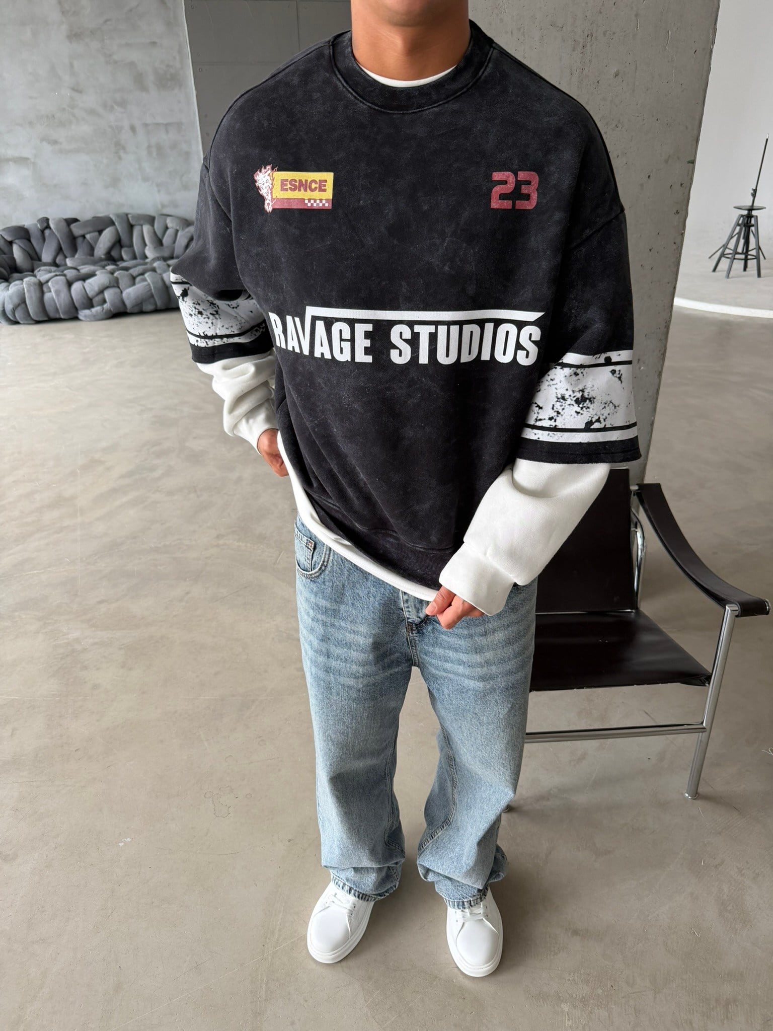 Ravage Studio Acid Yıkama Sweat