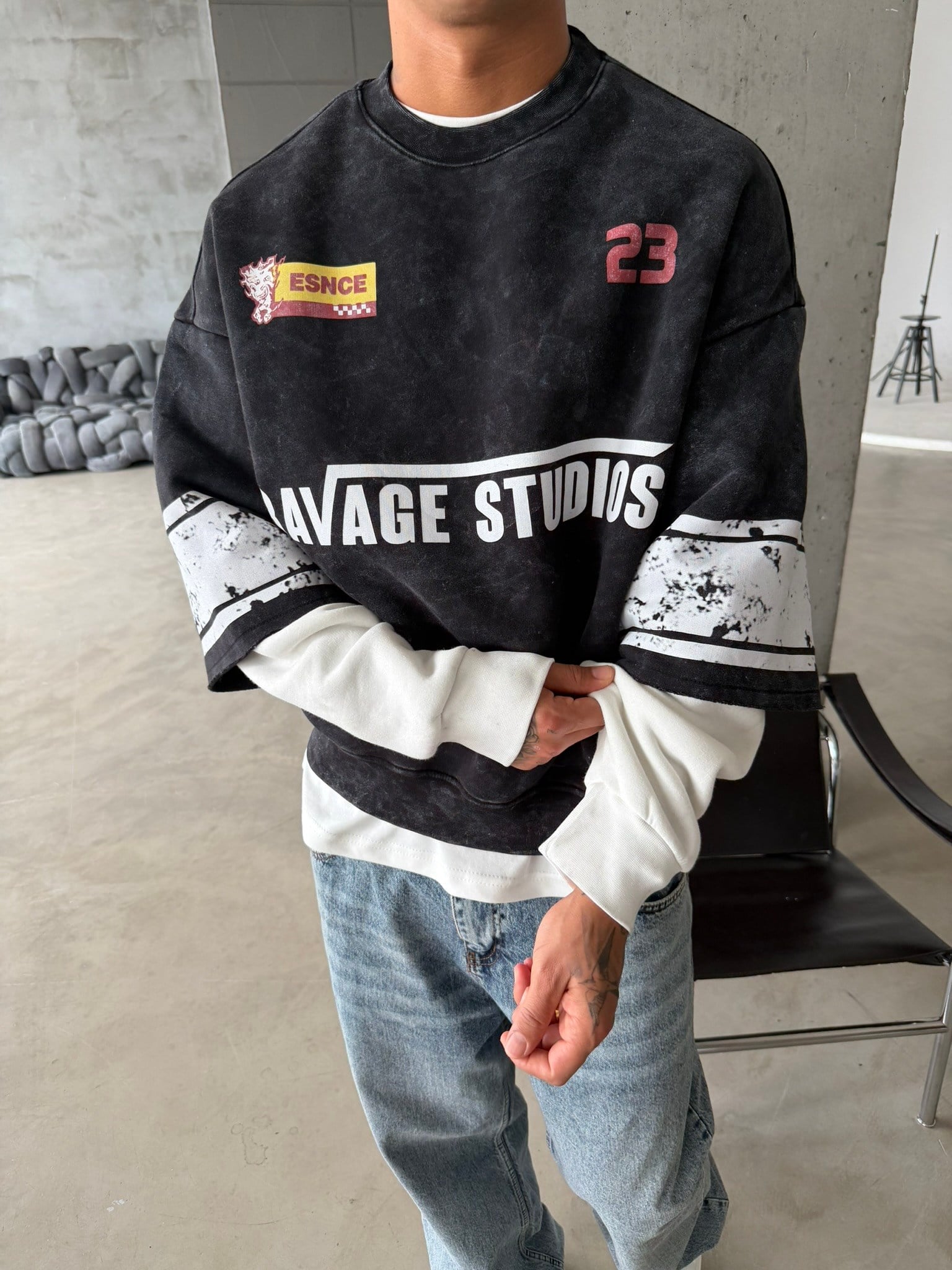 Ravage Studio Acid Yıkama Sweat