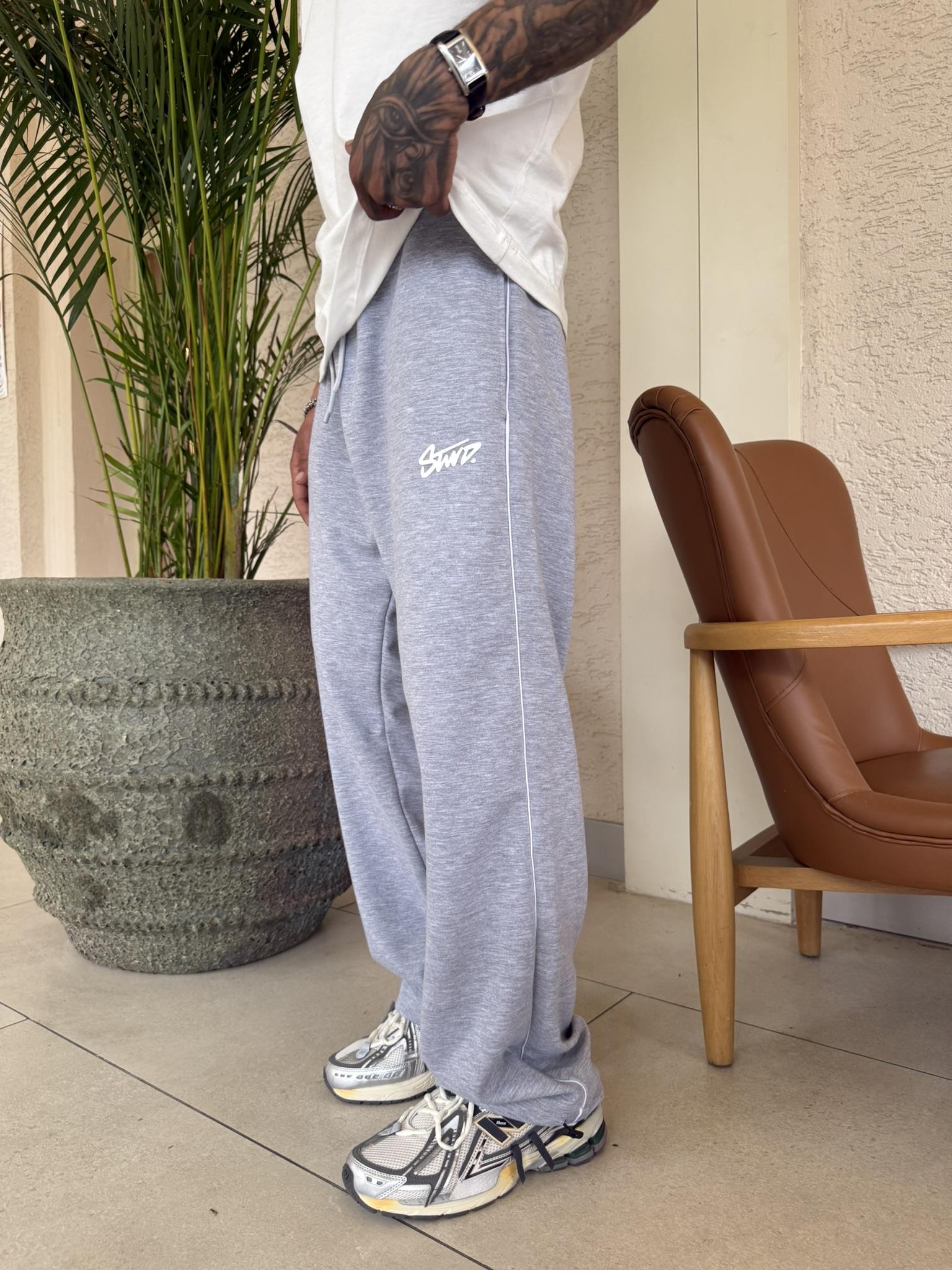 Şerit Detaylı SW Bagyy Eşofman - Gri