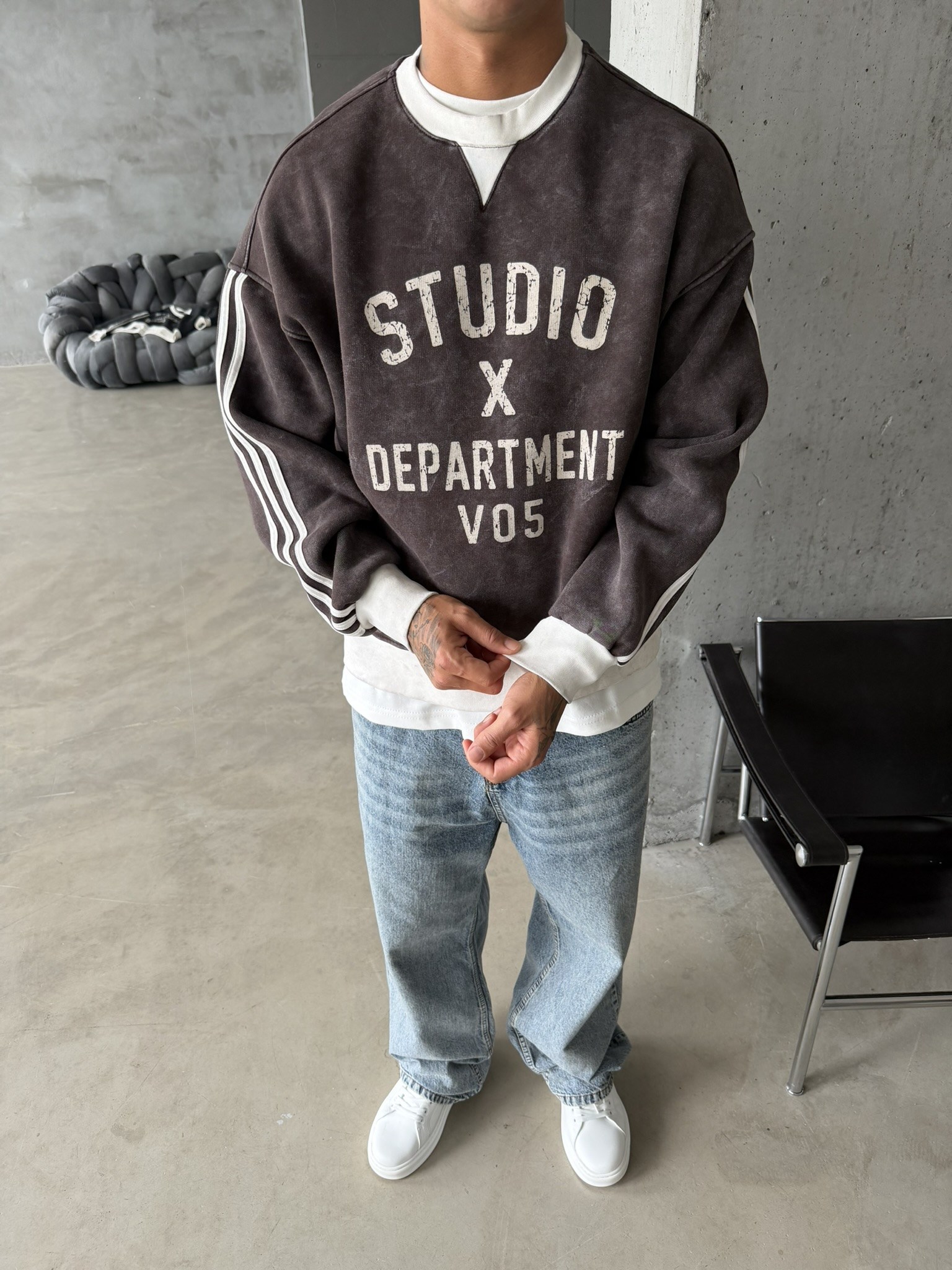 Studio Department Acid Yıkama Sweat