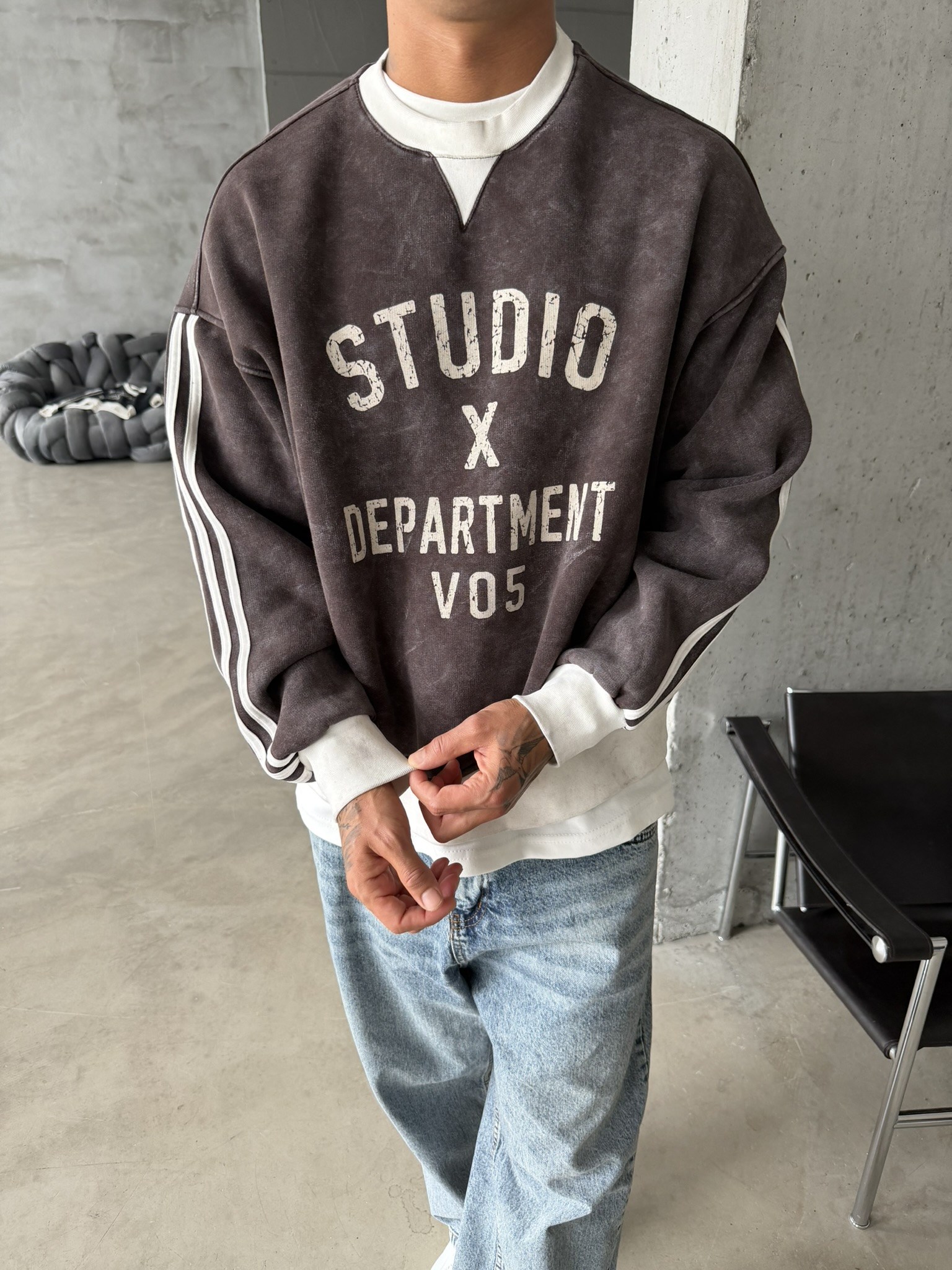 Studio Department Acid Yıkama Sweat