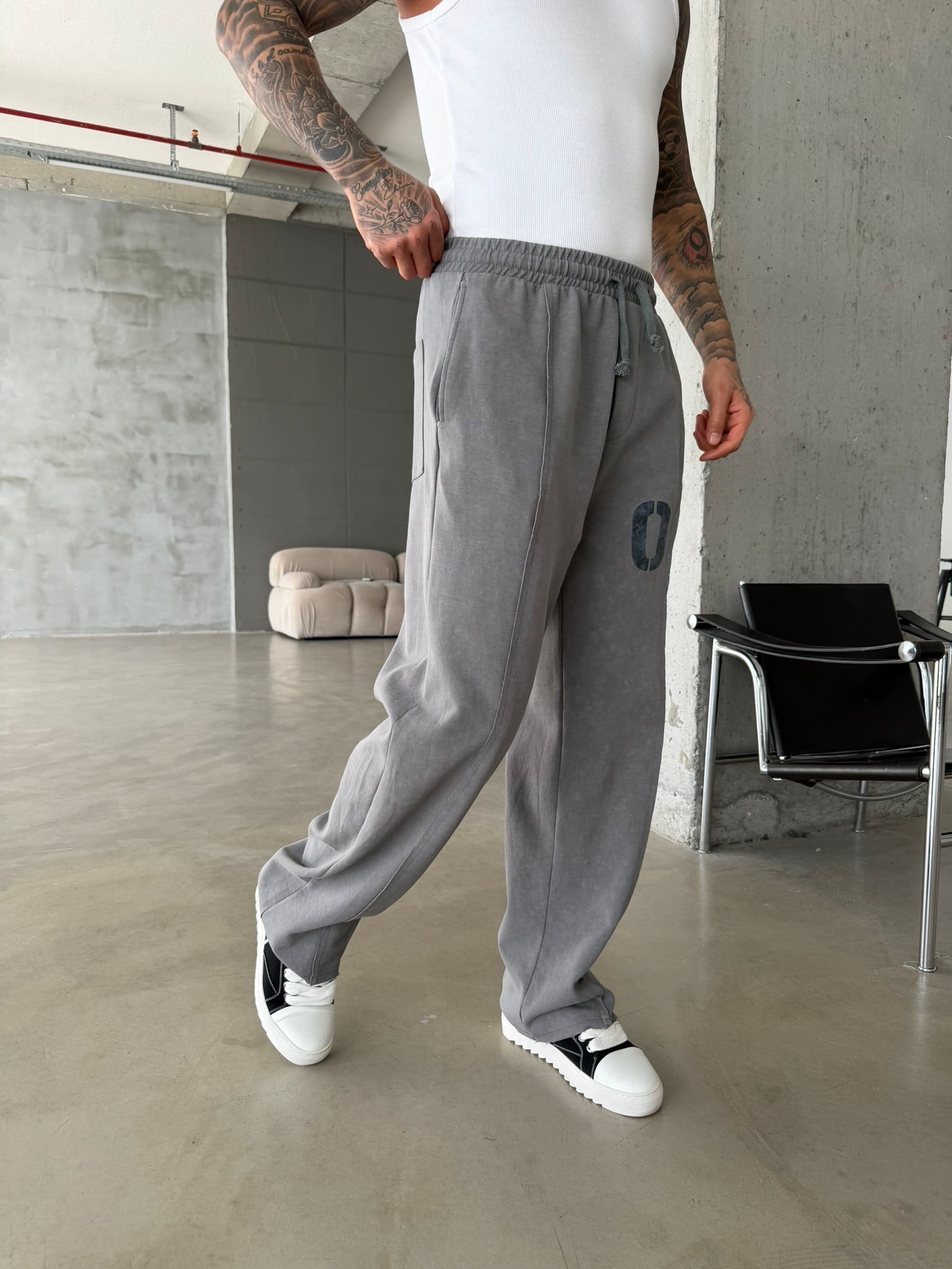 Urban Legacy 08 Premium Baggy Eşofman Altı - Füme