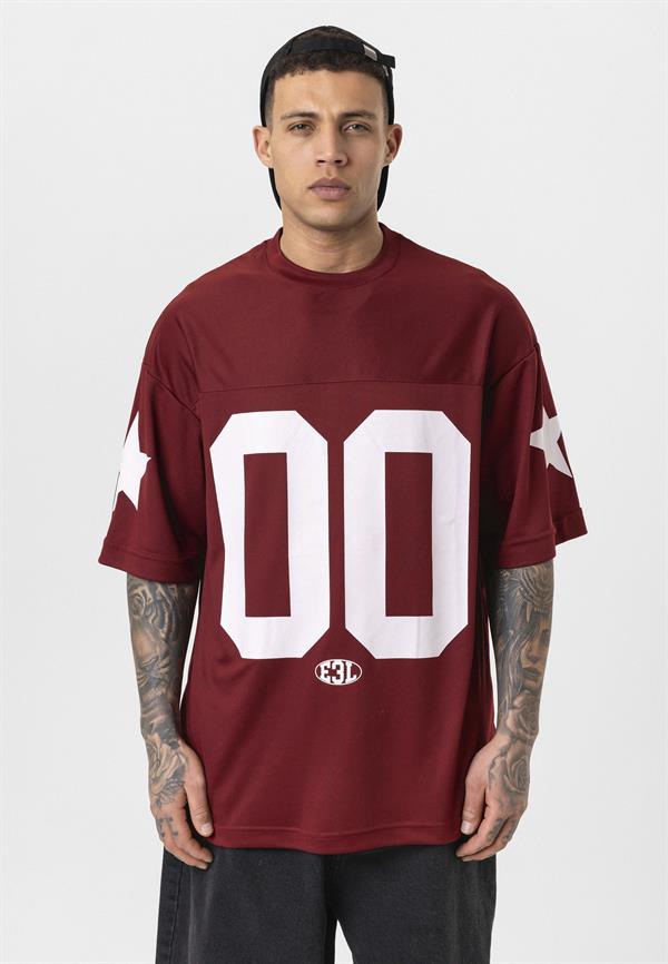 00 Bisiklet Yaka Forma - Bordo