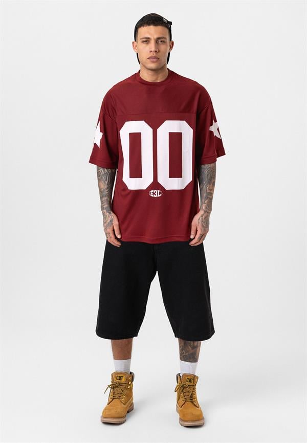 00 Bisiklet Yaka Forma - Bordo