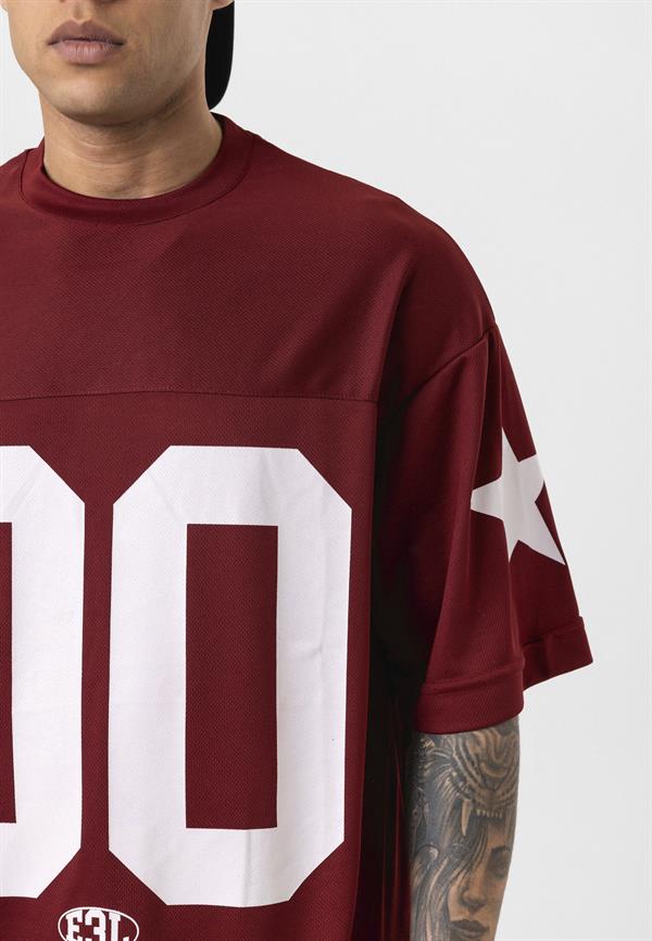 00 Bisiklet Yaka Forma - Bordo