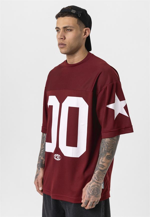 00 Bisiklet Yaka Forma - Bordo