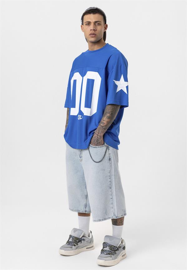 00 Bisiklet Yaka Forma - Mavi