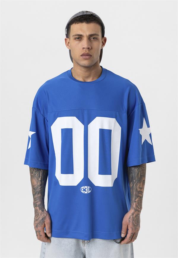 00 Bisiklet Yaka Forma - Mavi