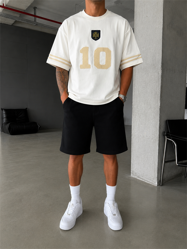 10 Nakışlı Premium Yıkamalı T-Shirt