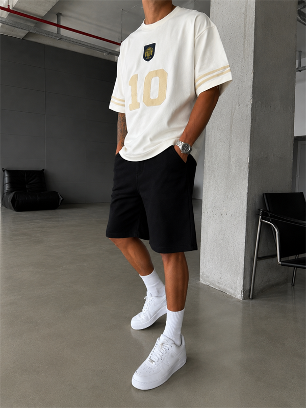 10 Nakışlı Premium Yıkamalı T-Shirt