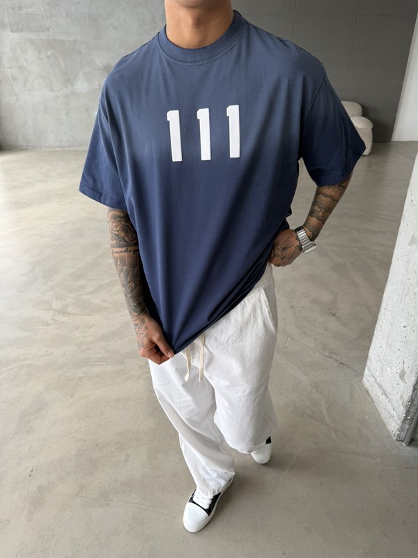 111 Speryli Premium Oversize T-Shirt - İndigo