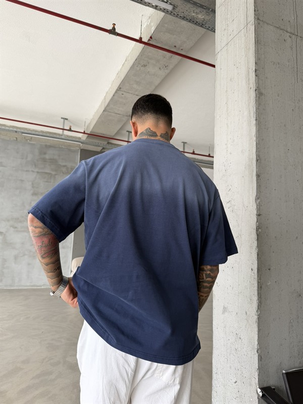 111 Speryli Premium Oversize T-Shirt - İndigo