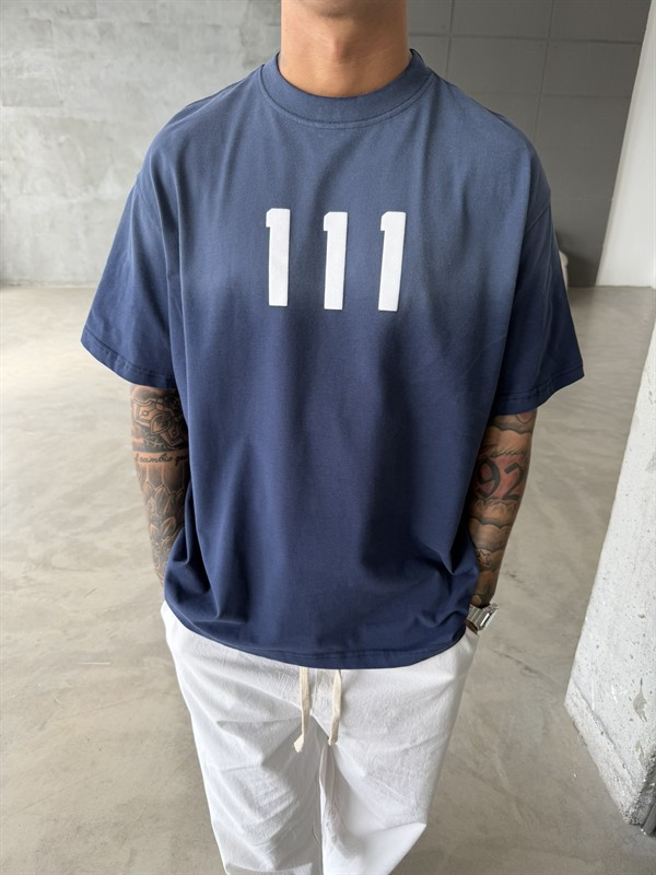 111 Speryli Premium Oversize T-Shirt - İndigo