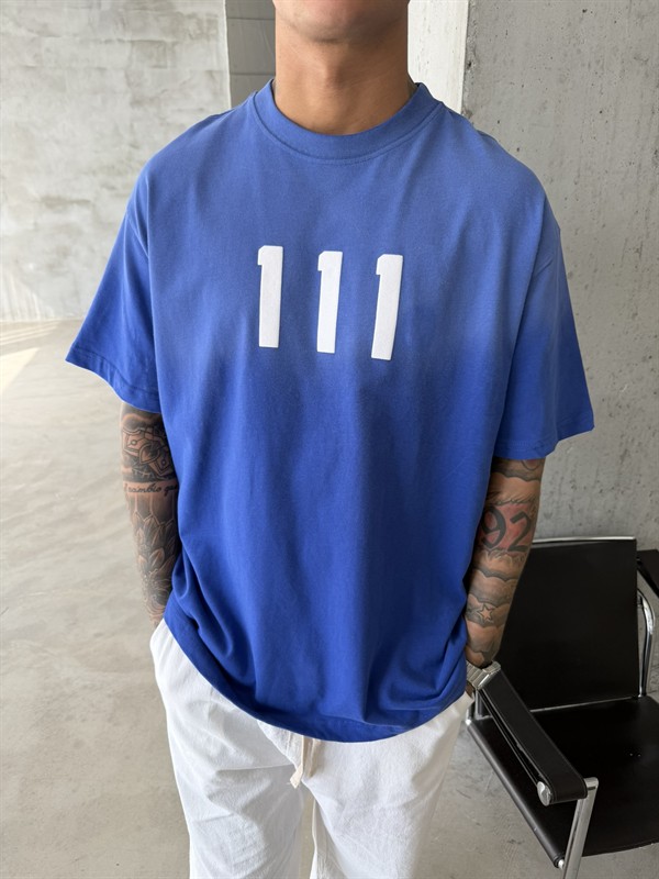 111 Speryli Premium Oversize T-Shirt - Mavi