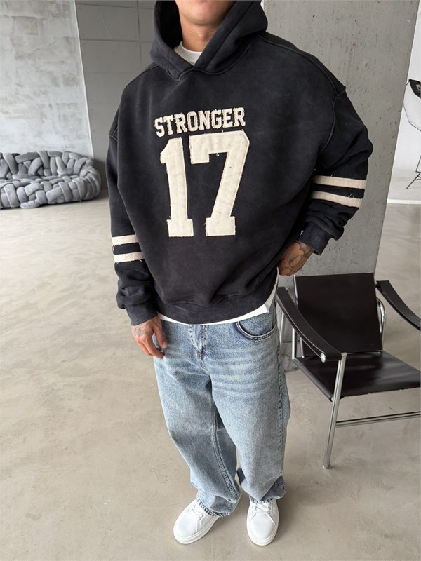 17 Stonger Premium Acid Yıkama Hoodie