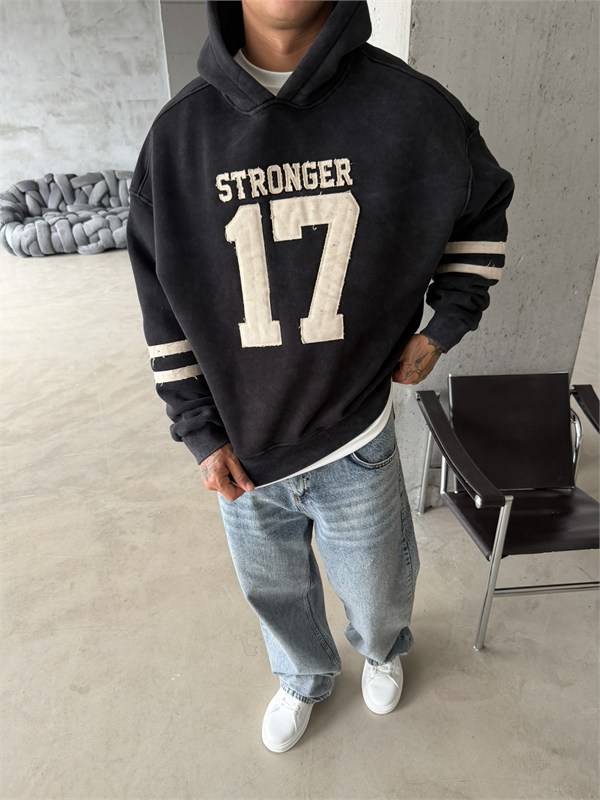 17 Stonger Premium Acid Yıkama Hoodie