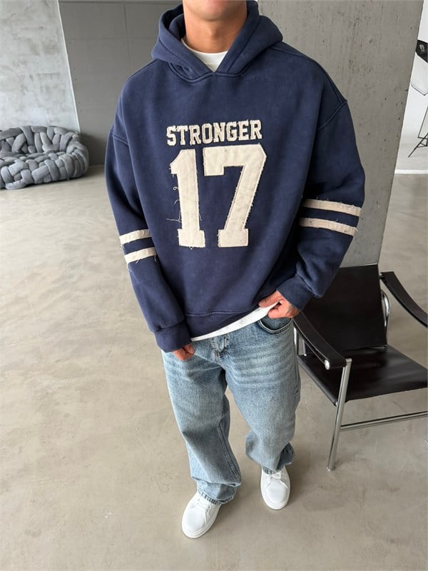 17 Stonger Premium Acid Yıkama Hoodie