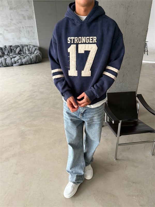 17 Stonger Premium Acid Yıkama Hoodie