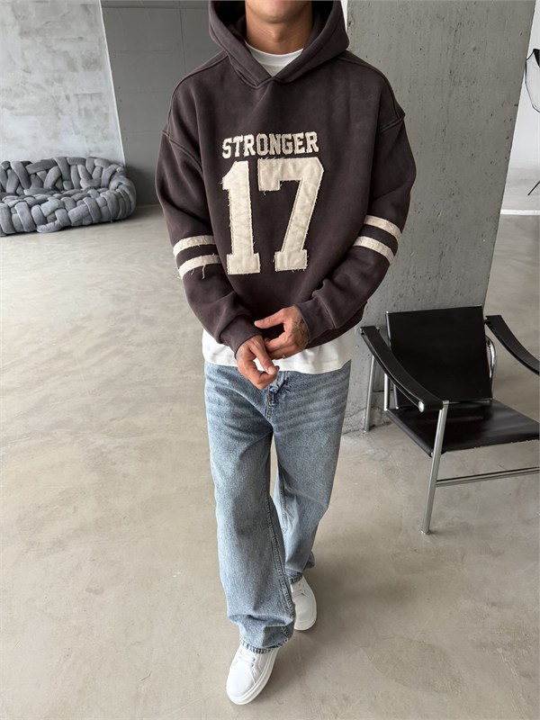 17 Stonger Premium Acid Yıkama Hoodie