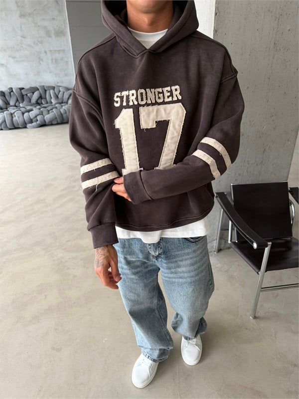 17 Stonger Premium Acid Yıkama Hoodie