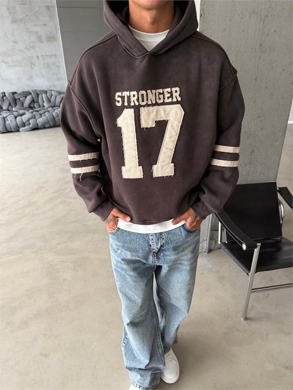 17 Stonger Premium Acid Yıkama Hoodie