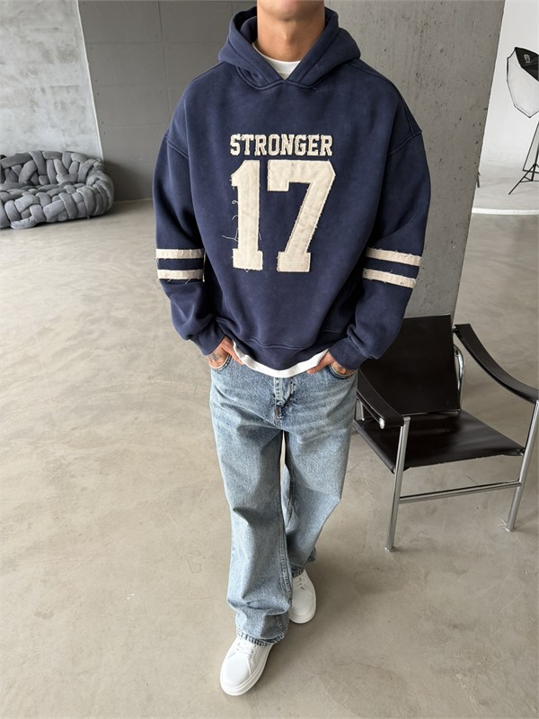 17 Stonger Premium Acid Yıkama Hoodie