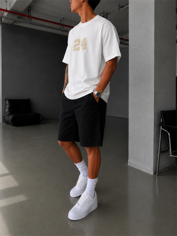 24 Pacht Nakışlı Premium Yıkamalı T-Shirt