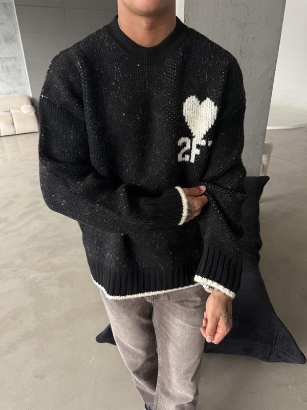 2FT Triko Premium Triko Kazak - Siyah