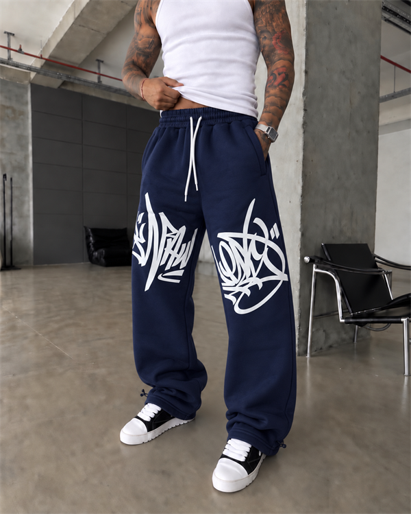 362 Graffiti Print Baggy Eşofman 