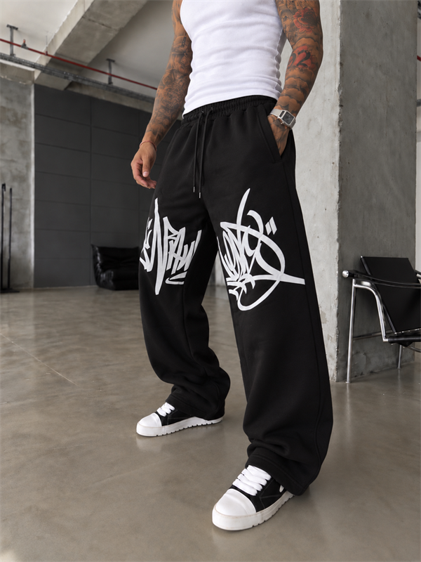 362 Graffiti Print Baggy Eşofman 