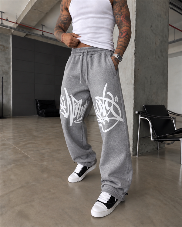 362 Graffiti Print Baggy Eşofman 