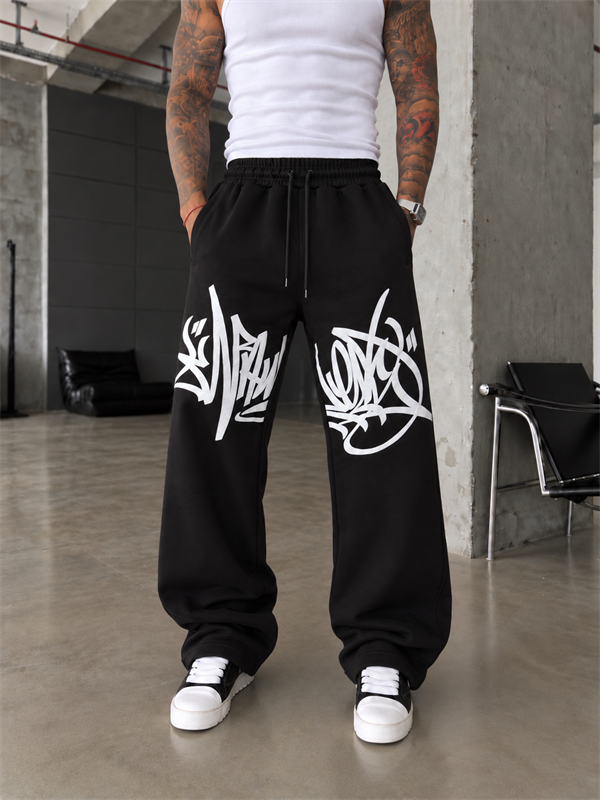 362 Graffiti Print Baggy Eşofman 