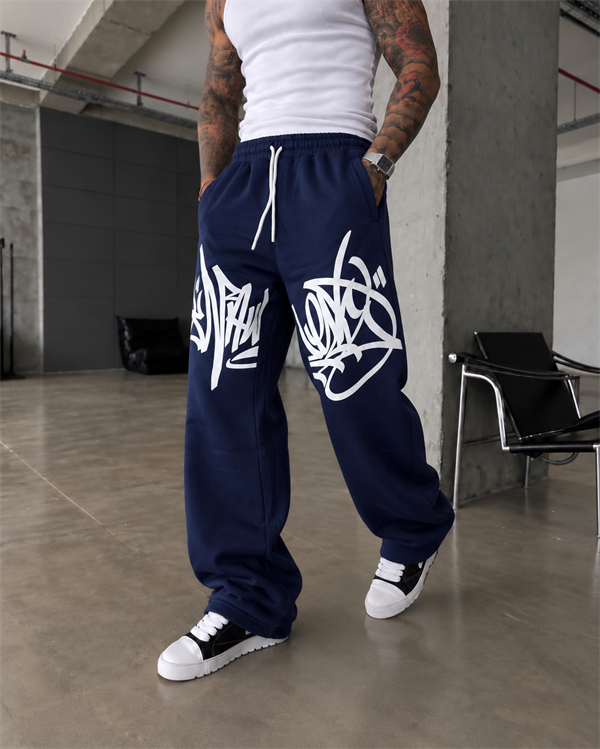 362 Graffiti Print Baggy Eşofman 