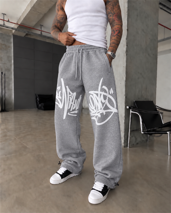 362 Graffiti Print Baggy Eşofman 