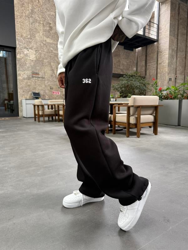 362 Premium Ayarlanabilir Paça Eşofman Altı - Siyah