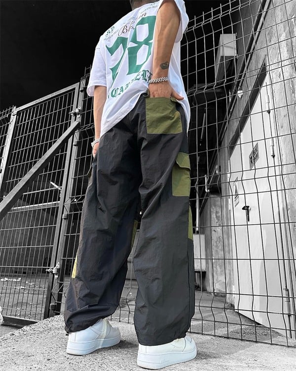 362 Tech Cargo Lastikli Paça Eşofman -Siyah