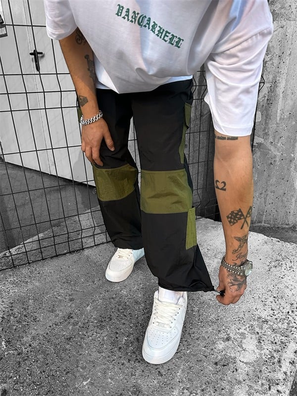 362 Tech Cargo Lastikli Paça Eşofman -Siyah