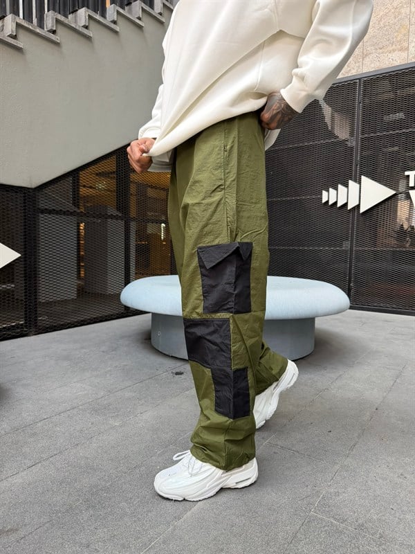 362 Tech Cargo Lastikli Paça Eşofman - Yeşil