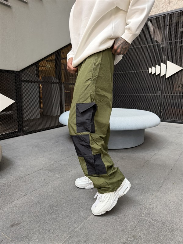 362 Tech Cargo Lastikli Paça Eşofman - Yeşil