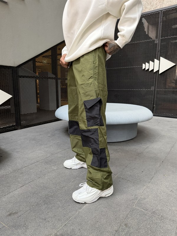 362 Tech Cargo Lastikli Paça Eşofman - Yeşil