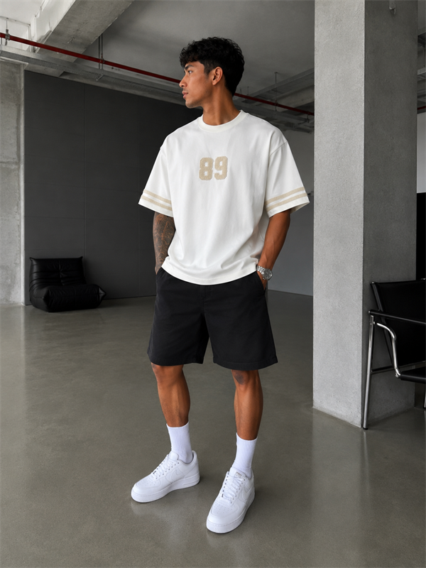 89 Nakışlı Premium Yıkamalı T-Shirt