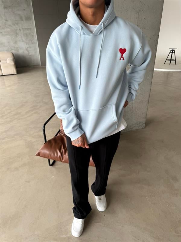 A Kalp Premium Sweatshirt - Mavi