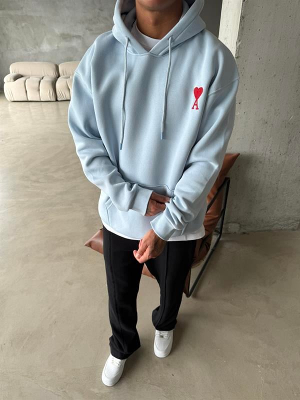 A Kalp Premium Sweatshirt - Mavi