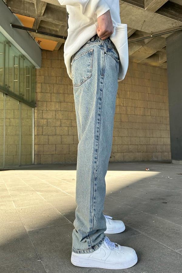 A104-8 Yıkamalı Baggy  İndigo