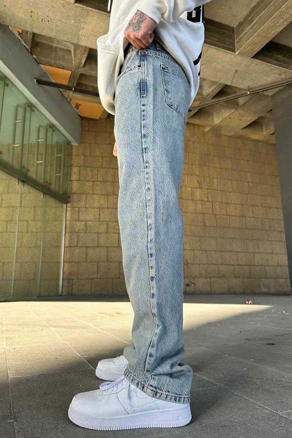 A104-8 Yıkamalı Baggy  İndigo