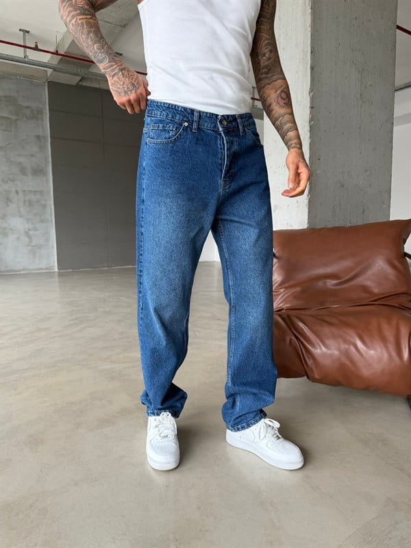 Acid Premium Baggy Pantolon - Lacivert