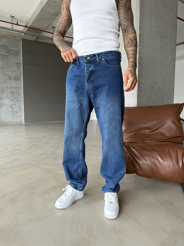 Acid Premium Baggy Pantolon - Lacivert