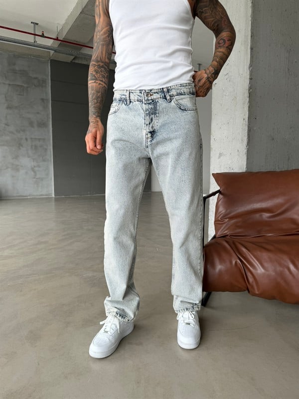 Acid Premium Baggy Pantolon - Mavi