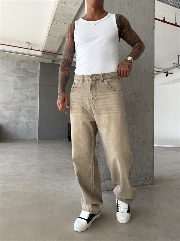 Acid Yıkama Basic Relax Baggy Pantolon