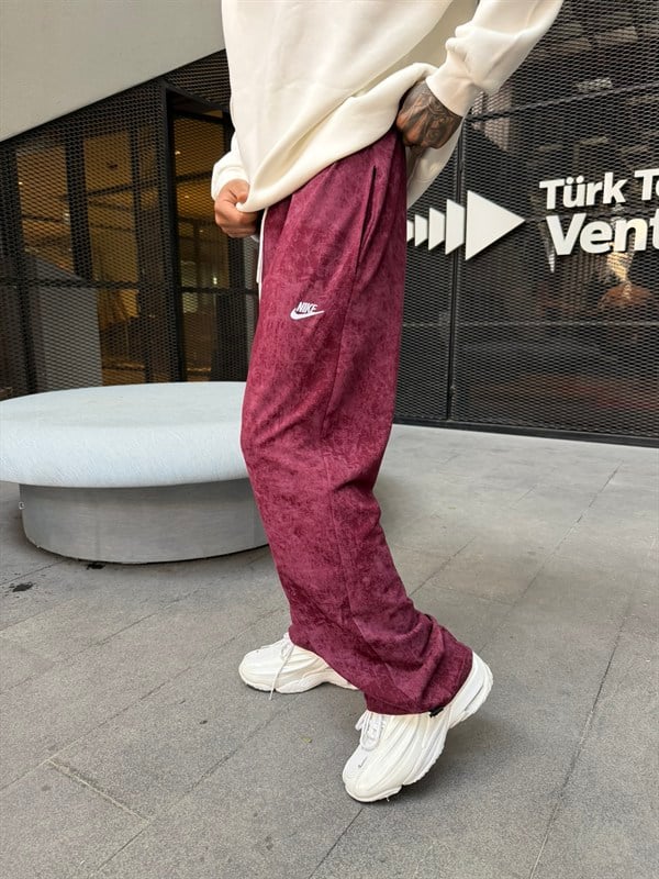 Acid Yıkamalı NK Eşofman - Bordo